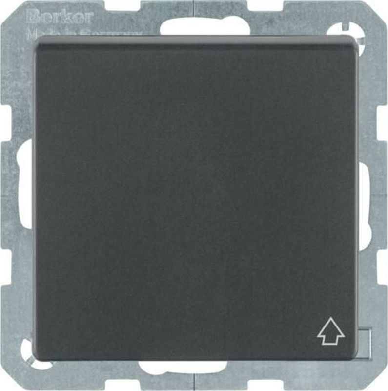 Hager Gniazdo pojedyncze SCHUKO z pokrywą antracyt aksamit Q.1/Q.3 47516086