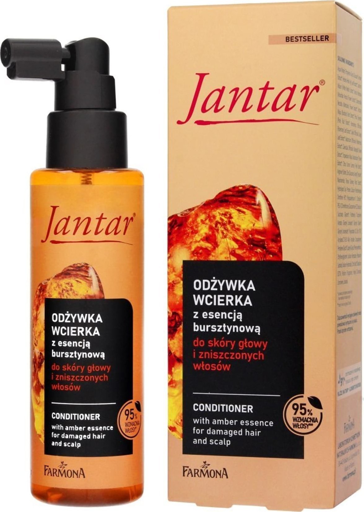 Farmona FARMONA Jantar Odżywka-Wcierka z esencją bursztynową do skóry głowy i zniszczonych włosów 100 ml