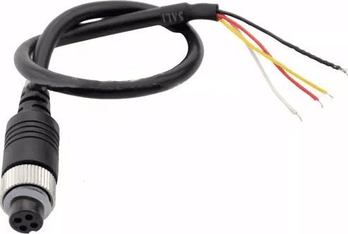 Expert PRO Złącze 4-PIN od strony monitora żeńskie z nakrętką 20 cm