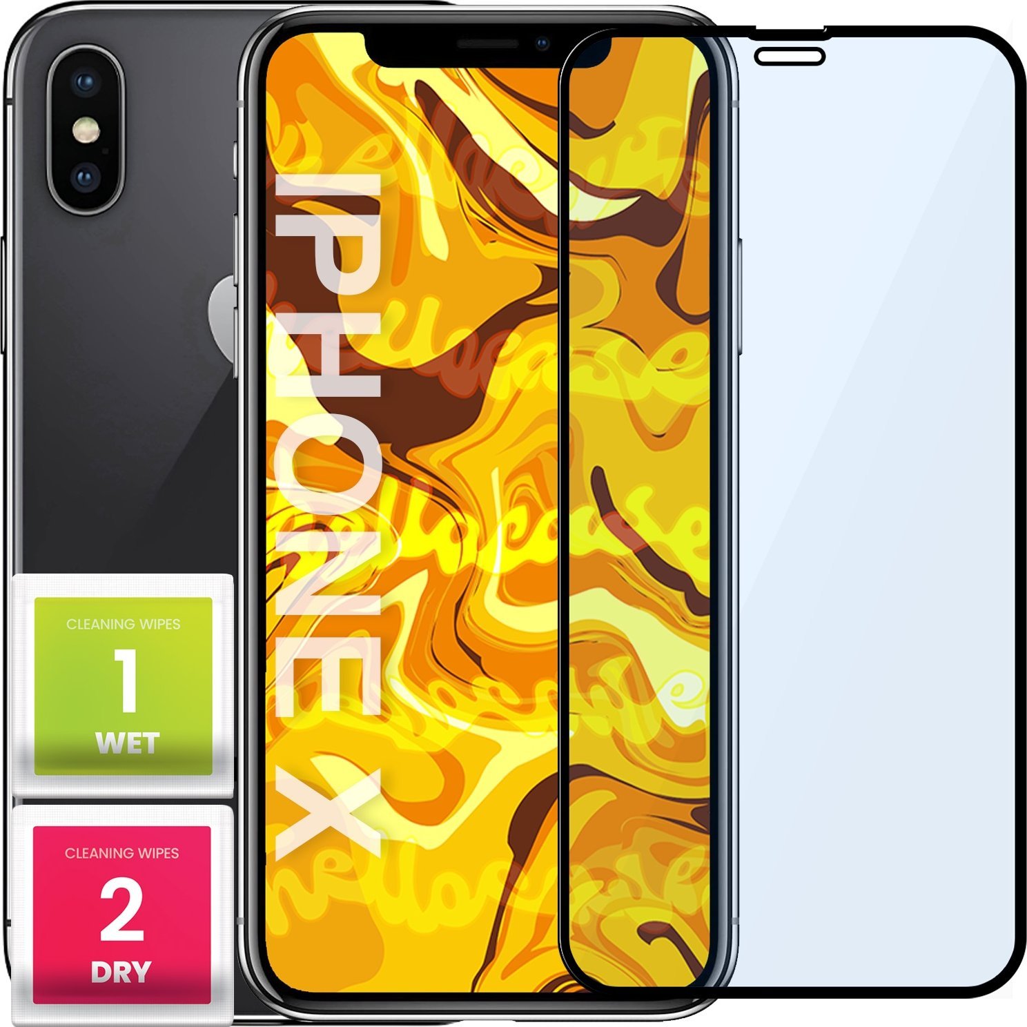 Hello Case SZKŁO HARTOWANE DO IPHONE X / XS PEŁNE NA CAŁY EKRAN SZKIEŁKO OCHRONNE 5D