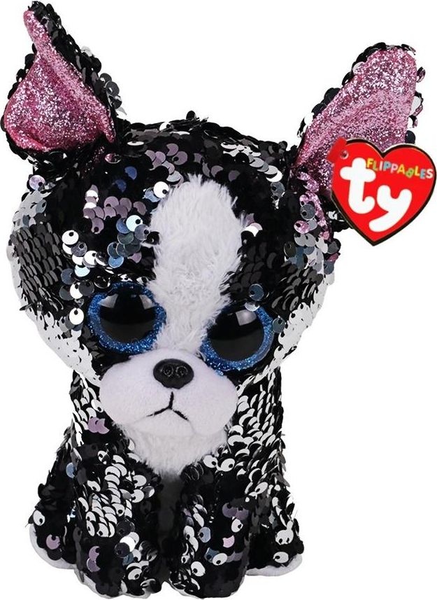 TY TY BOOS Flippables PORTIA 24cm cekinowy terier 36793
