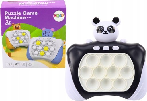 LeanToys Gra Zręcznościowa Konsola Pop-It Elektroniczna Panda