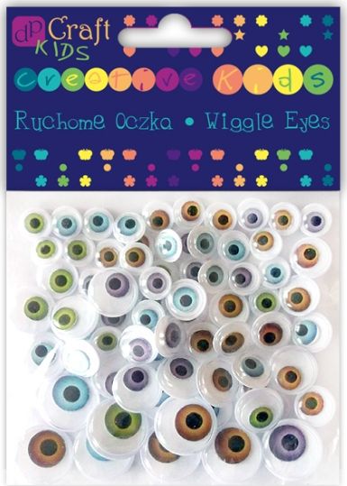 DP Craft Ruchome oczy naturalne mix