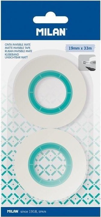 Taśma niewidoczna 19mm x 33m 2szt MILAN