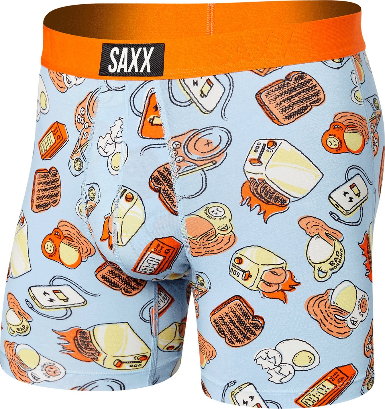 SAXX Bokserki męskie szybkoschnące SAXX VIBE Boxer Brief - toster - błękitne S
