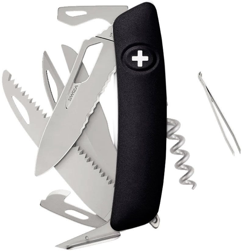 Swiza SH09TR AM SAW & SCISSORS WAVY EDGE Black (KST.0136.1010)