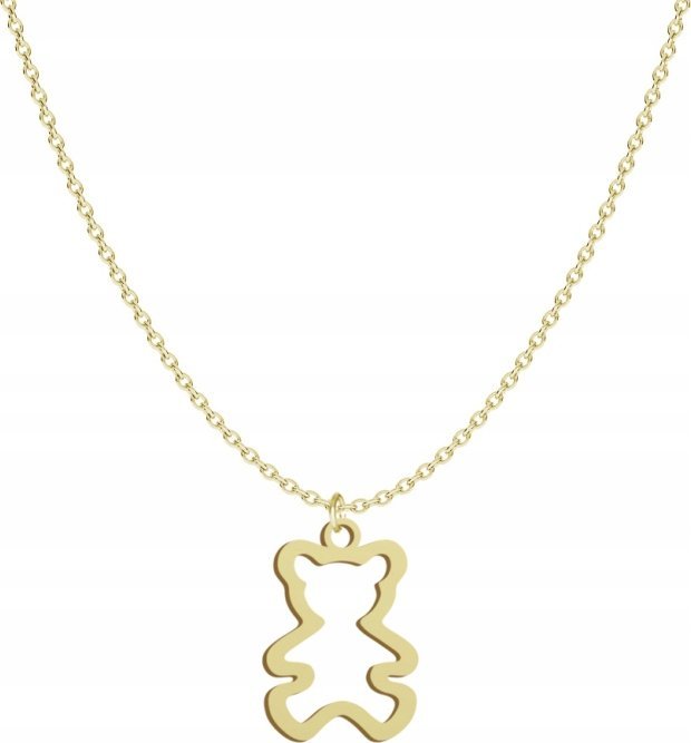 Radziszewska Jewellery Pozłacany Naszyjnik MIŚ TABLICZKA GRATIS