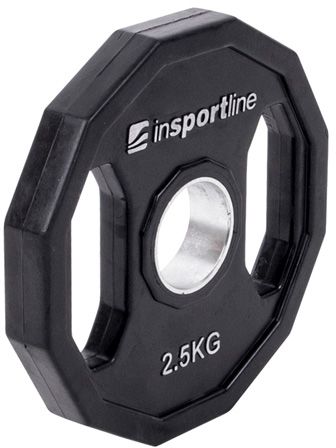 inSPORTline Gumowane obciążenie olimpijskie Ruberton 2,5 kg czarne (15896)