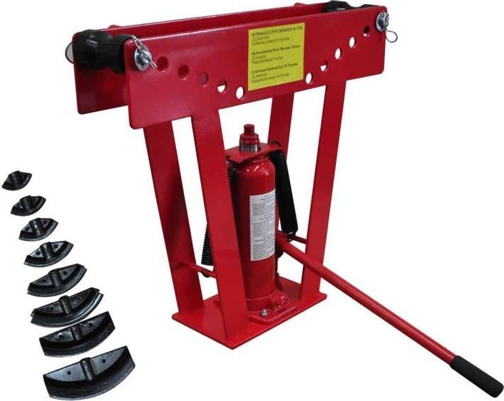 vidaXL hydrauliczna giętarka do rur z 8 wkładkami (140211)