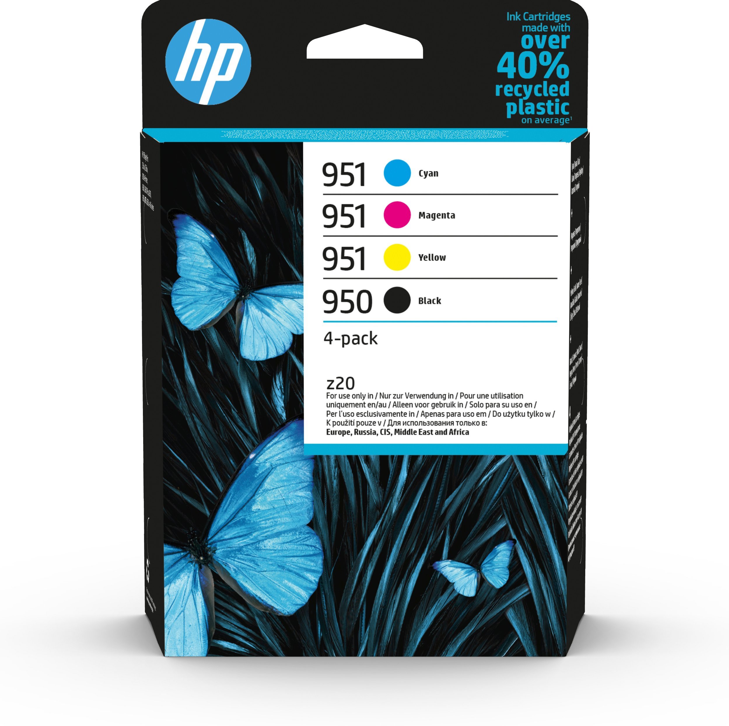 HP 950/951 Ink Cartridge Pack, 4 Colors