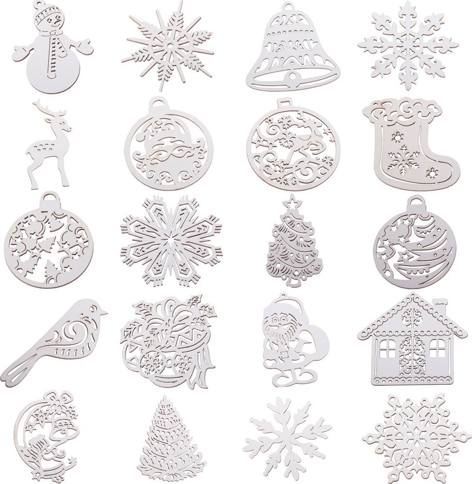 Verk Drewniane dekoracje na święta na choinkę 20 sztuk zawieszki bombki ozdoby Drewniane dekoracje na święta na choinkę 20 sztuk zawieszki bombki ozdo