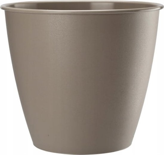 Galicja Doniczka dekoracyjna plastikowa beżowa Azalia 15x14 cm