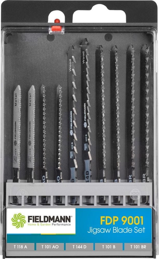 Fieldmann Siaurapjūklio pjūklelių rinkinys Fieldmann FDP 9001, 10 vnt.