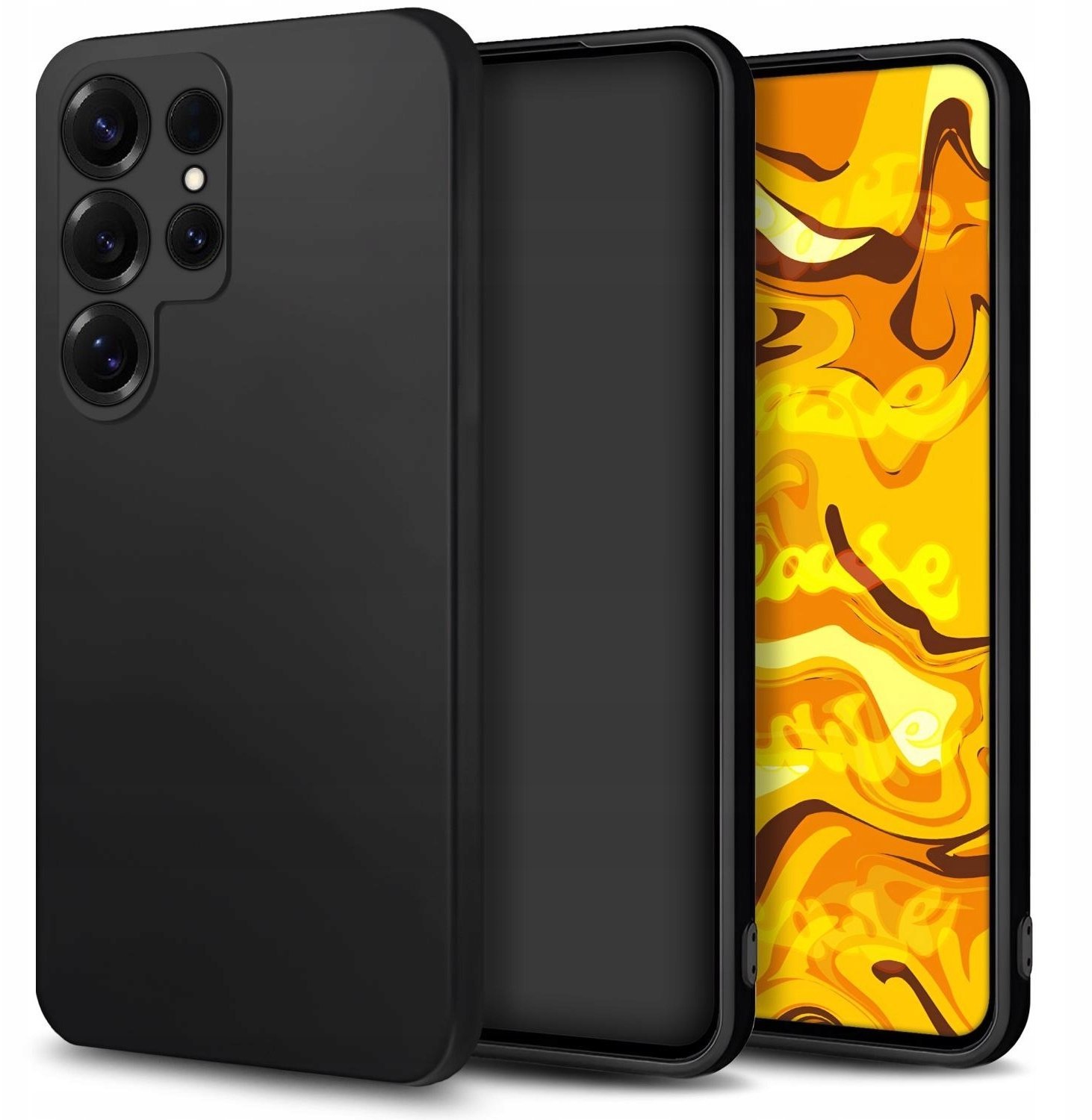 Etui Do Samsung Galaxy S26 Ultra (Czarne, Matowe, Gumowe, Obudowa, Silikon)