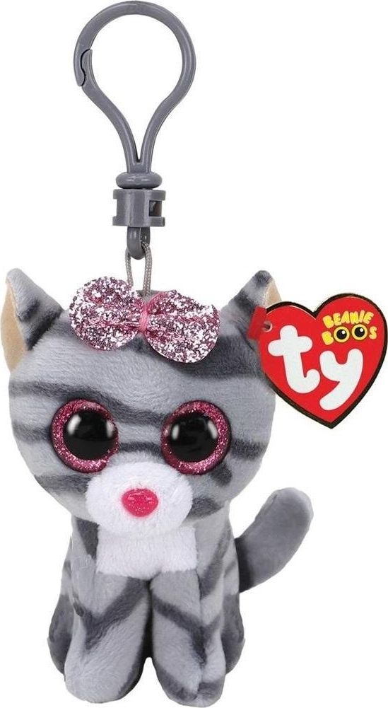 Breloczek TY Beanie Boos Kiki - szary kot brelok