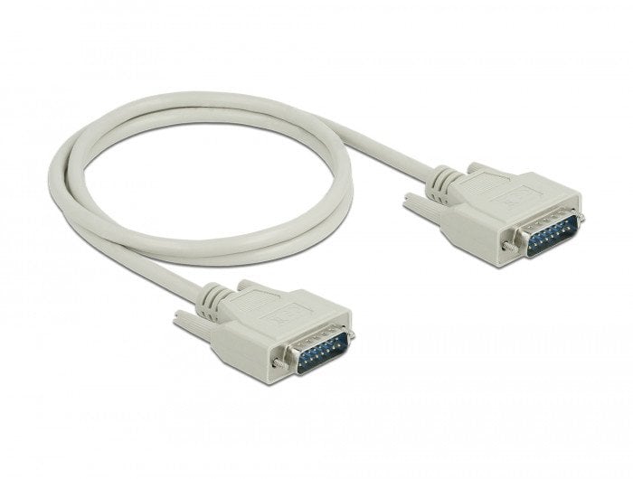 DELOCK Serielles Kabel D-Sub15 Stecker zu Stecker 1 m