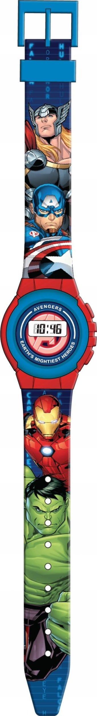 Cyfrowy Zegarek Na Rękę Dziecięcy Dla Dziecka Avengers Hulk Ironman Thor / I858367 / Avg4818 / Avengers