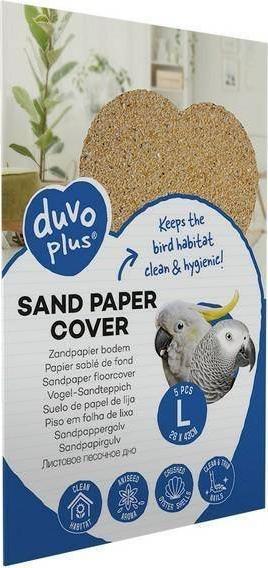 Duvo+ Duvo+ Arkusz Papieru Ściernego dla ptaków rozmiar L 5 szt. 28x43cm