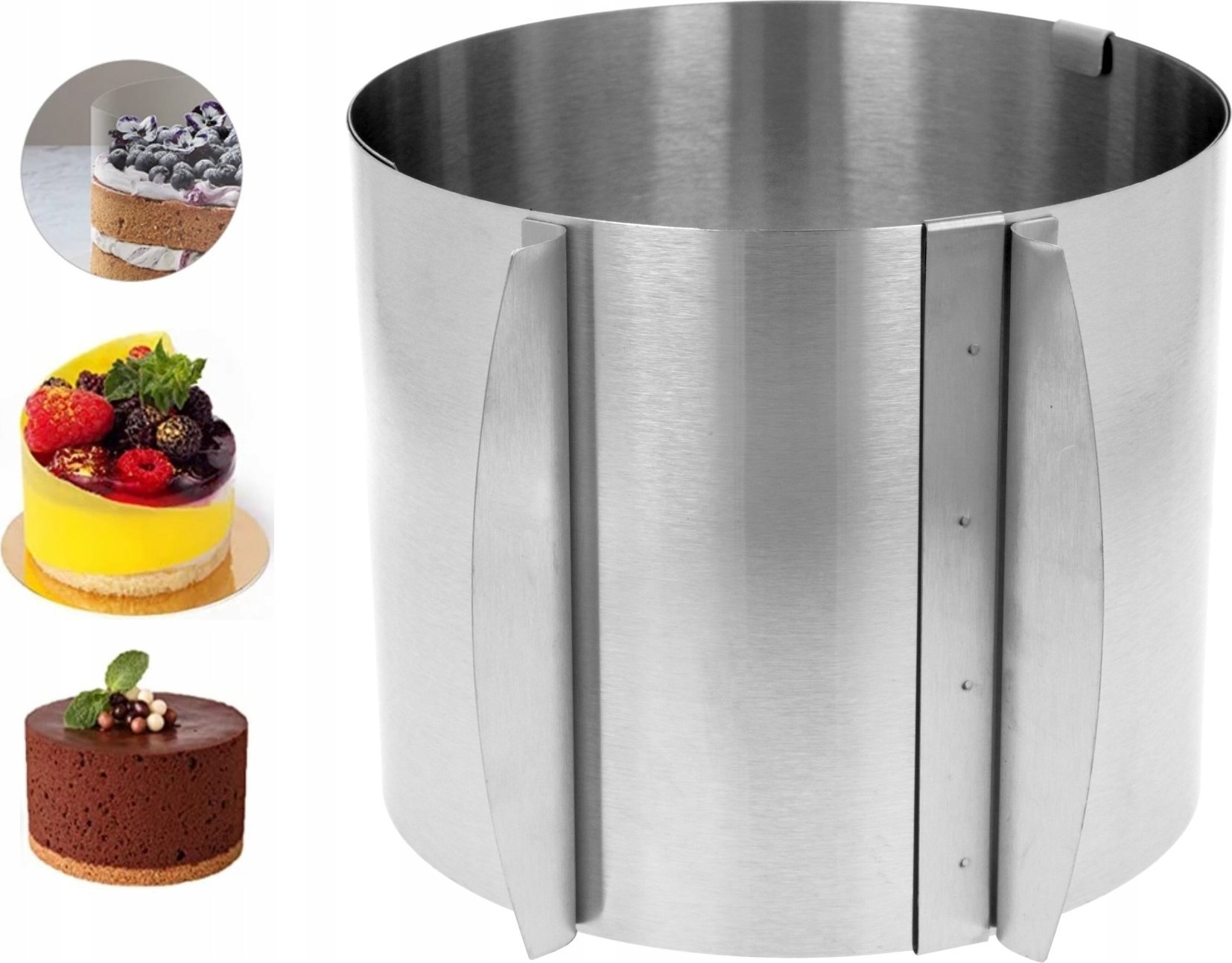 Elitehoff Regulowana Tortownica Rant Obręcz Do Tortów E-8110