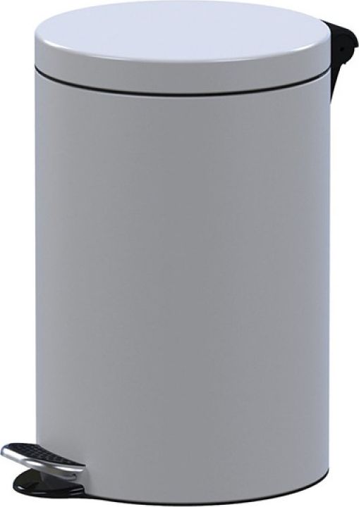 Kosz na śmieci ALDA na pedał biały (AF612E-14)