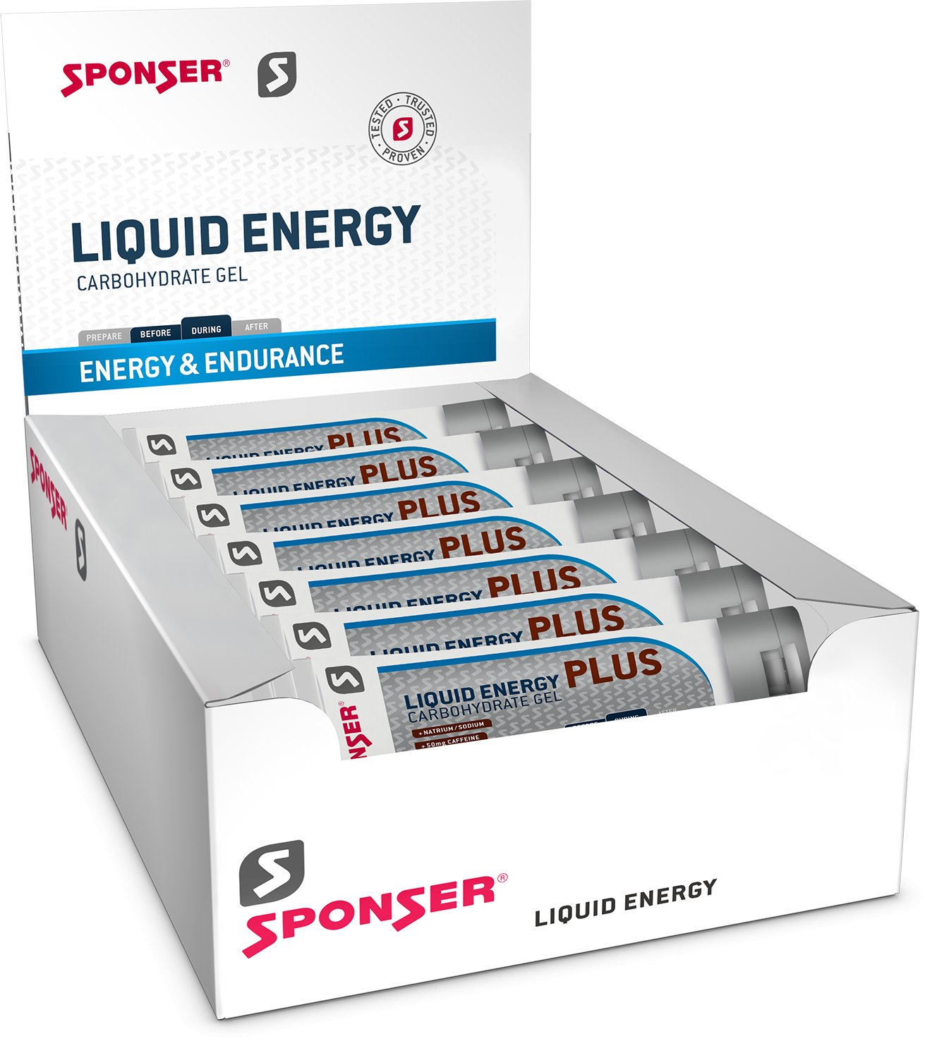 Żel energetyczny SPONSER LIQUID ENERGY PLUS Cola-Cytyna pudełko (18 tubek x 70g) (NEW)