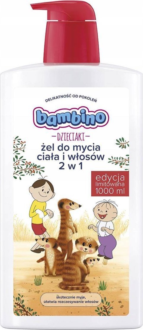 BAMBINO_Dzieciaki żel do mycia ciała i włosów 2w1 dla dzieci 1000ml
