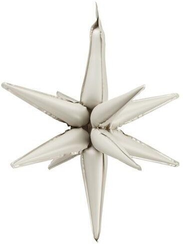 Balon foliowy Gwiazda 3D 70cm beż