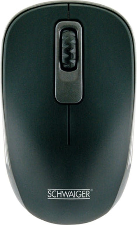 Mysz Schwaiger Schwaiger Maus PC optisch 3Tasten 1.200dpi kabellos schwarz
