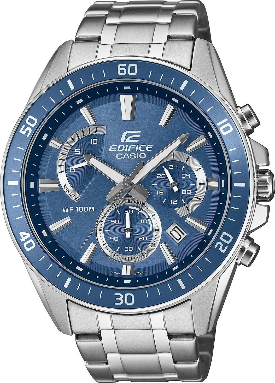 Zegarek sportowy EDIFICE Casio Edifice EFR-552D-2AVUEF100m srebrny