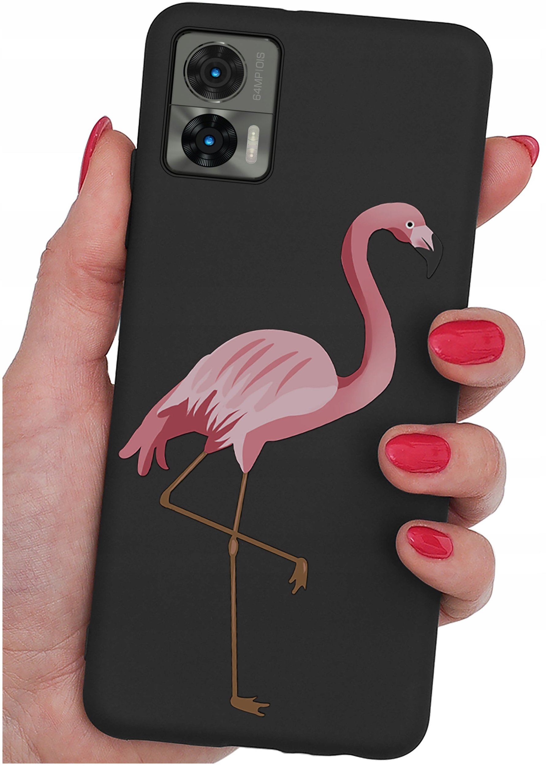 Etui do Motorola Moto Edge 30 Neo WZORY |SILIKONOWE MATT CASE + SZKŁO 9H