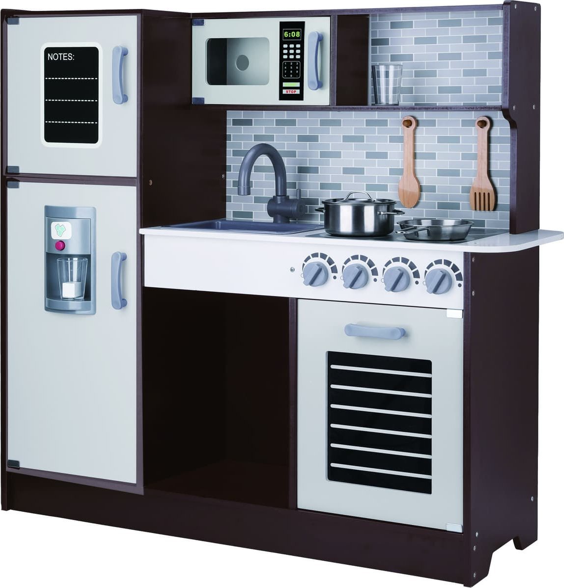 Tooky Toy TOOKY TOY Kuchnia Drewniana Nowoczesna Akcesoria