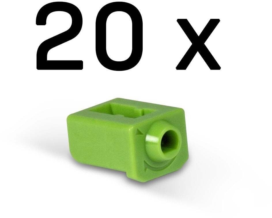 Lindy 47913 bloker portów Blokada portu SFP Zielony Kopolimer akrylonitrylo-butadieno-styrenowy (ABS) 20 szt.