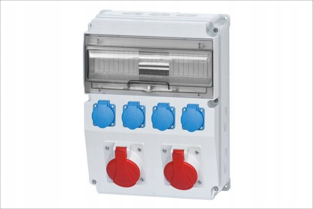 F-Elektro Rozdzielnica CAJA 2x16A/5P, 4x230V 12M IP65