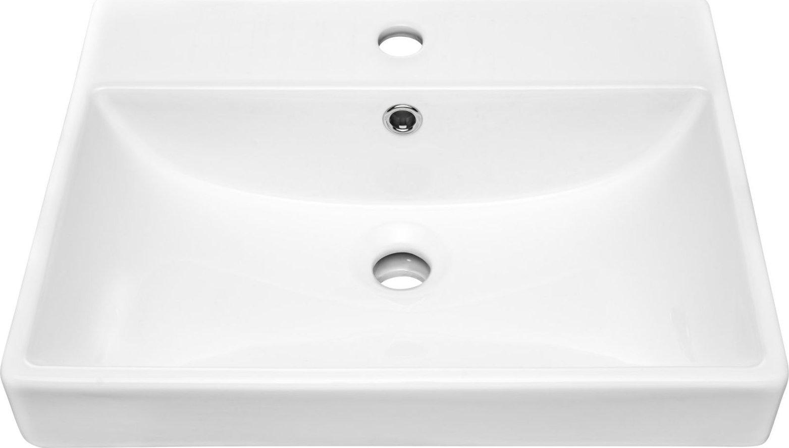Umywalka Comad Umywalka wpuszczana w blat, ceramiczna, Rita, 50x40x17 cm, biały