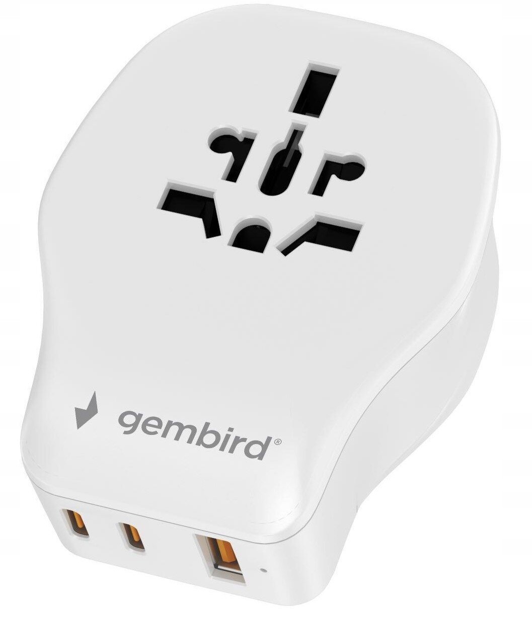 GEMBIRD Uniwersalny adapter podróżny 20W biały