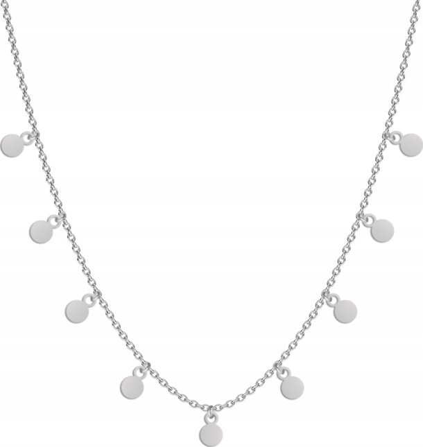 Radziszewska Jewellery Naszyjnik Srebrny Choker z blaszkami 925 Łańcuszek Dzień Kobiet DEDYKACJA