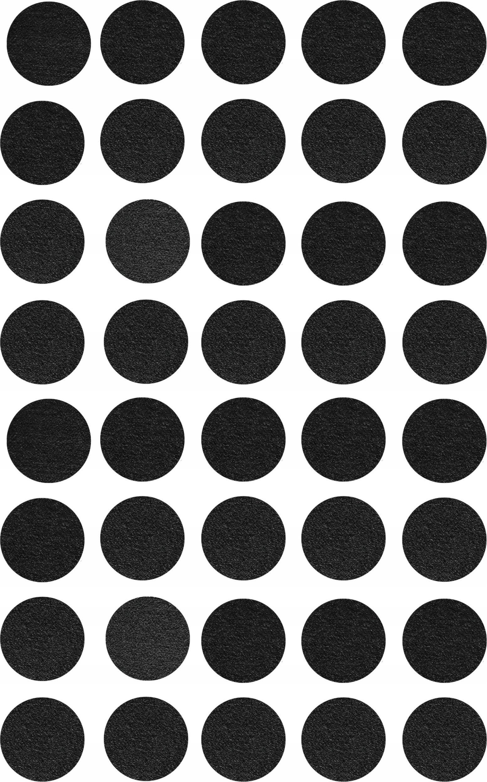 Techrebal PODKŁADKI POD MEBLE FILCOWE OKRĄGŁE 40 SZT 2CM HIT