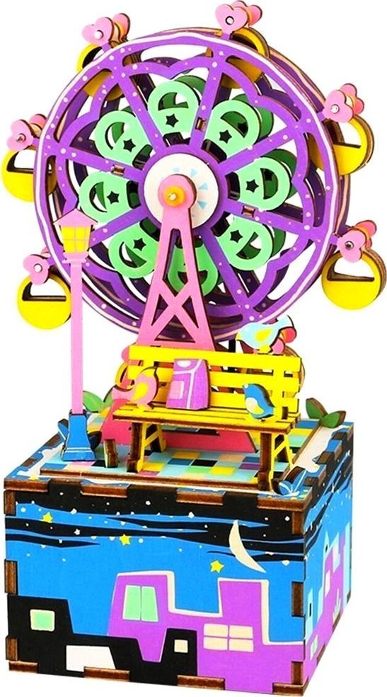 Robotime Technology ROBOTIME Drewniany Model Puzzle 3D Pozytywka Diabelski Młyn