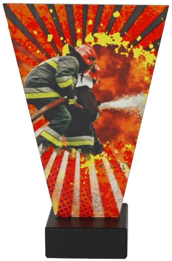 Trofeum szklane strażactwo