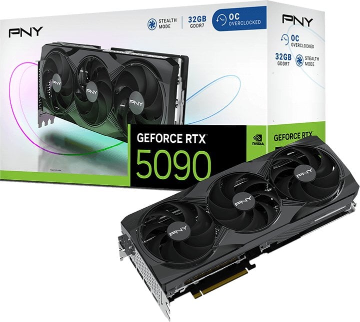 Karta graficzna PNY GeForce RTX 5090 Overclocked 16GB GDDR7 DLSS4 (VCG509032TFXPB1-O)