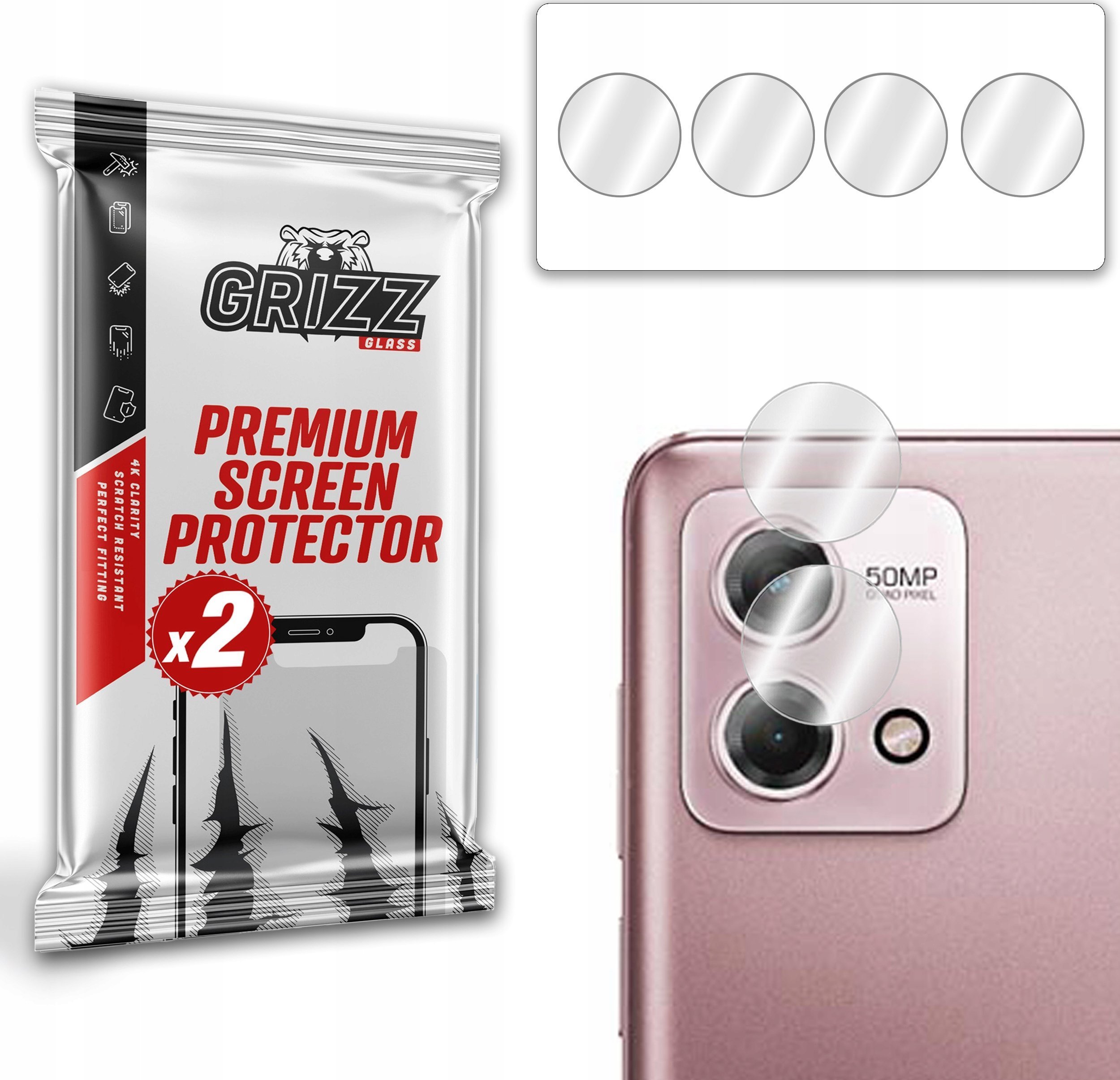 GrizzGlass Szkło na aparat GrizzGlass HybridGlass Camera Motorola Moto G Stylus 2023