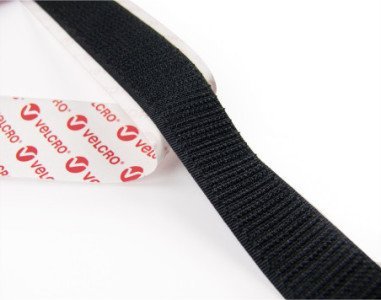 Velcro Samoprzylepny rzep VELCRO 20 mm x 50 cm czarny