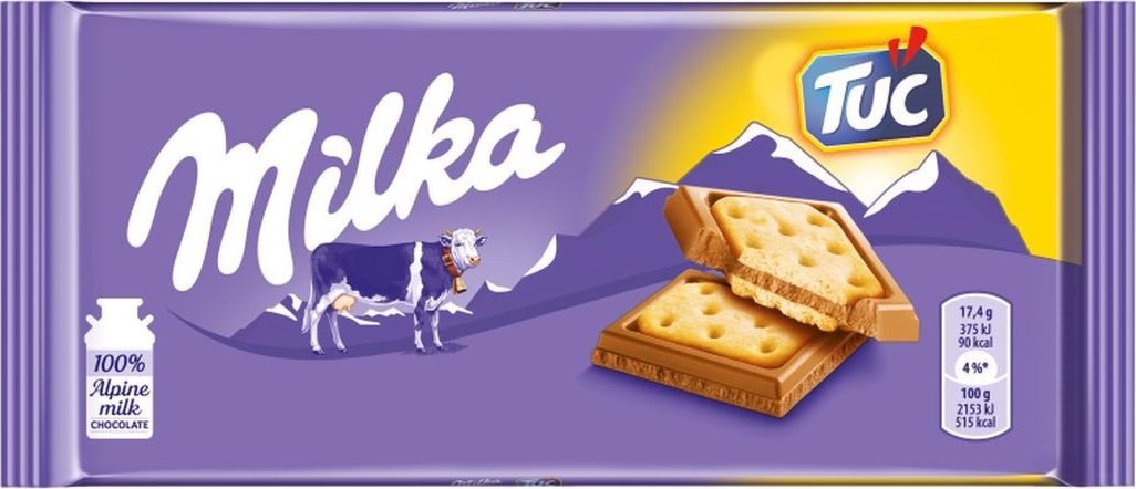 Milka Czekolada mleczna z krakersami Tuc 87 g
