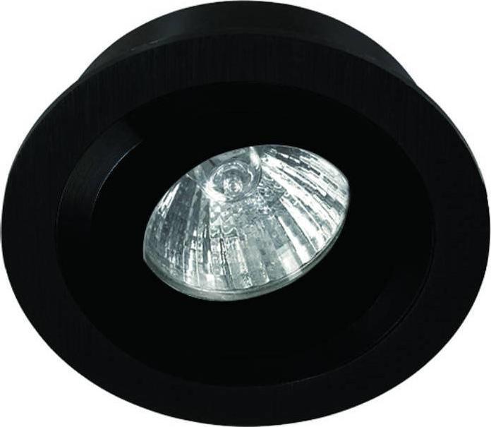 Orlicki Design Oczko LAMPA sufitowa PIO nero Orlicki Design metalowa OPRAWA podtynkowa wpust orkągły czarny srebrny