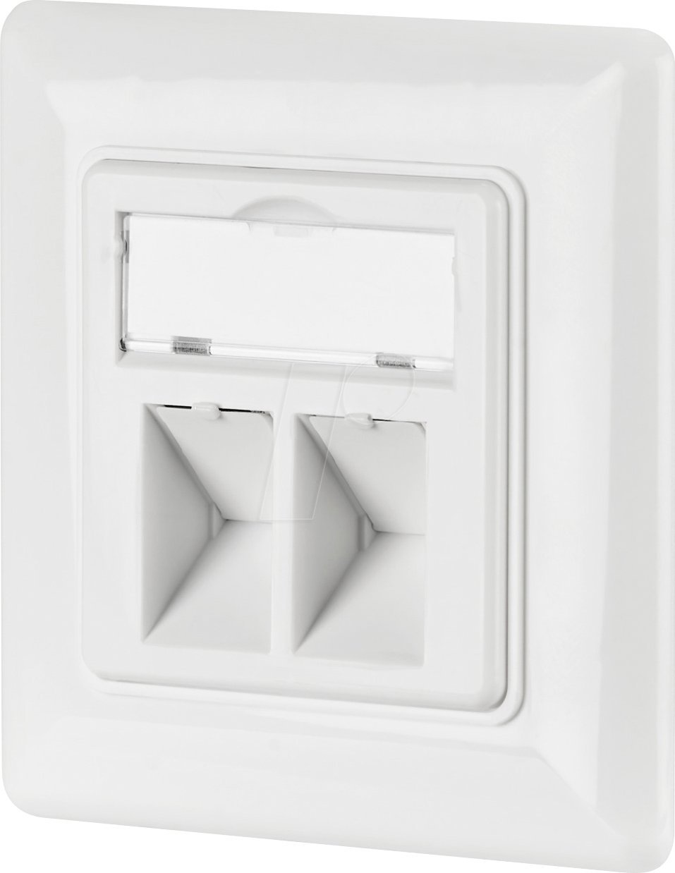 EFB EFB Netzwerkdose 2-fach fur Keystones Weiss RAL 9003 ohne Keystone