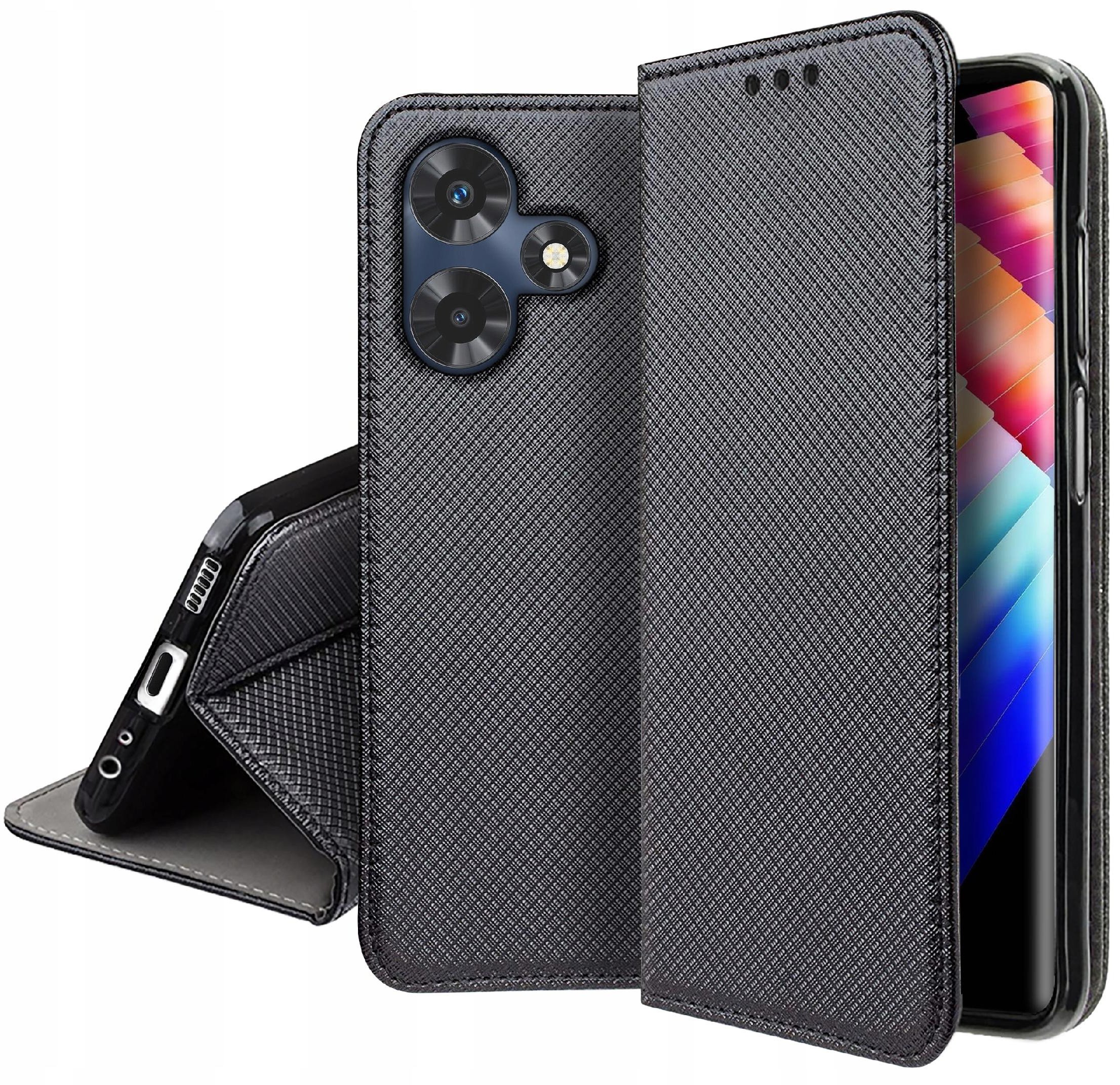 Etui do Infinix Hot 30i SMART MAGNET CASE + SZKŁO OCHRONNE 9H