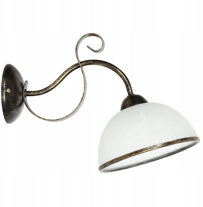 Kinkiet Luminex Kinkiet lampa ścienna Luminex Antica 1x60W E27 patyna/biały 3916