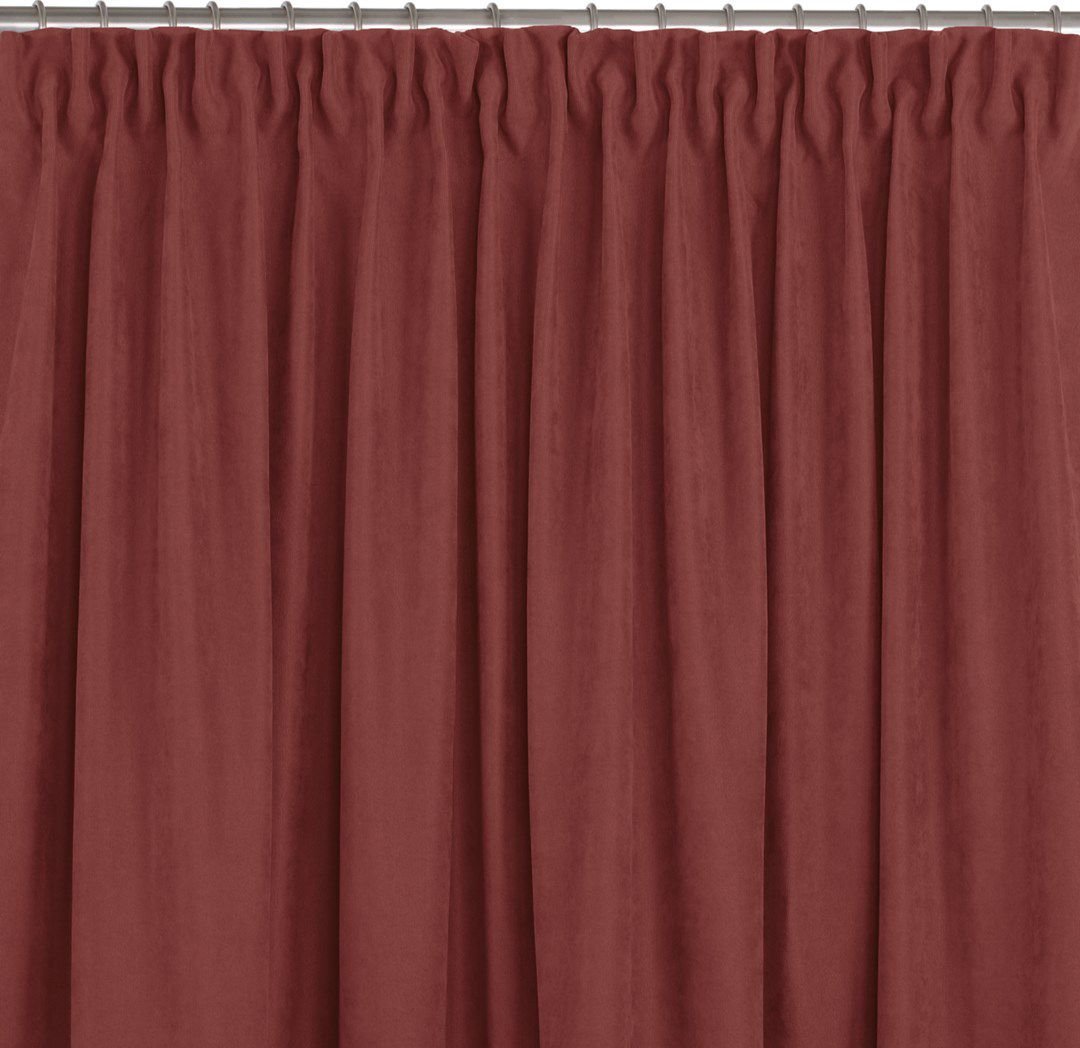 Homede Zasłona MILANA koralowy szenila 136x300 HOMEDE