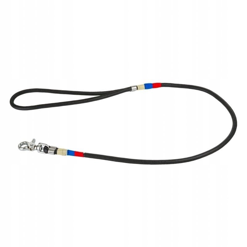 Smycz linowa, 8 mm/100 cm, czarny