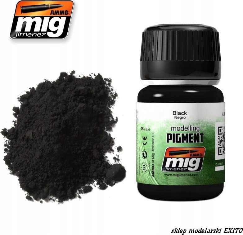 Vallejo Ammo: Modelling Pigment - Black (35 ml)